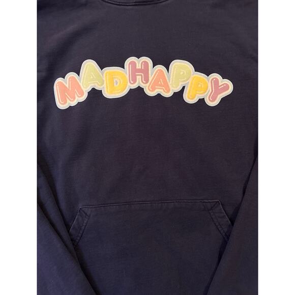 Madhappy Local Optimist Hoodie Navy Blue Size L - Picture 3 of 8
